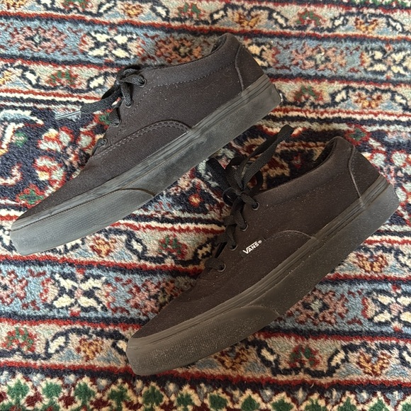 Vans Authentic Skate Shoe Black Monochrome - Picture 5 of 9